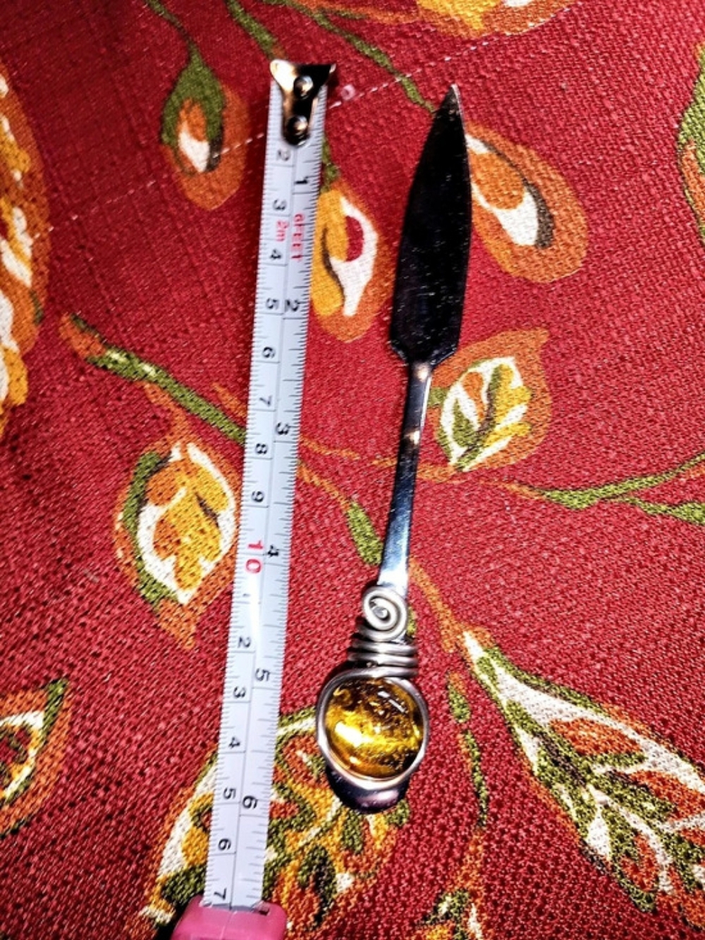 Cambridge Serving Spoon with Amber Gold-Tone Bowl